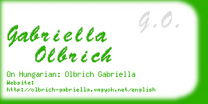 gabriella olbrich business card
